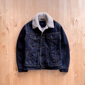 GapKids Sherpa Lined Denim Jean Jacket Boys Medium